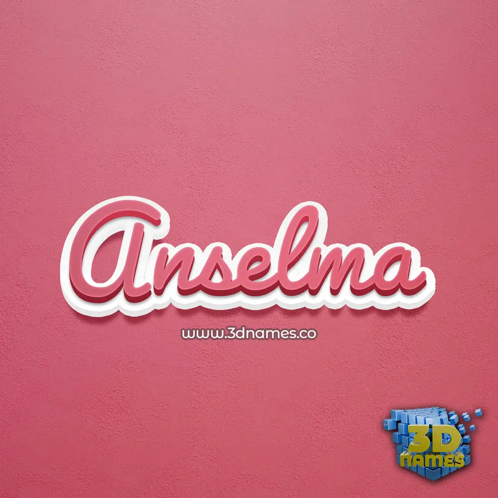 anselma in Red Scribble style - 3D name wallpaper anselma in Red Scribble style - 3D name wallpaper