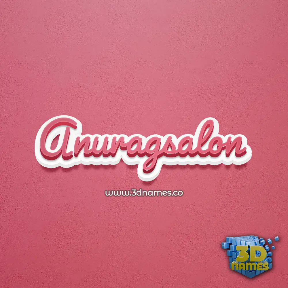 anuragsalon in Red Scribble style - 3D name wallpaper anuragsalon in Red Scribble style - 3D name wallpaper