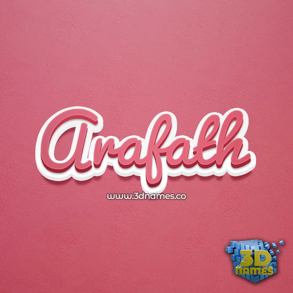 arafath in Red Scribble style - 3D name wallpaper arafath in Red Scribble style - 3D name wallpaper