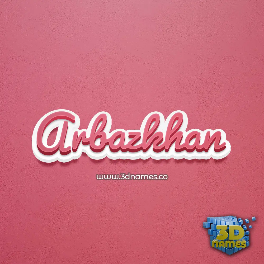 arbazkhan in Red Scribble style - 3D name wallpaper arbazkhan in Red Scribble style - 3D name wallpaper