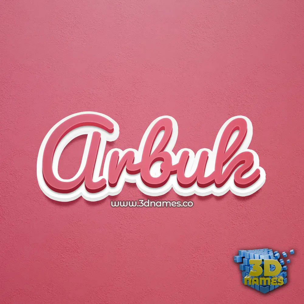 arbuk in Red Scribble style - 3D name wallpaper arbuk in Red Scribble style - 3D name wallpaper