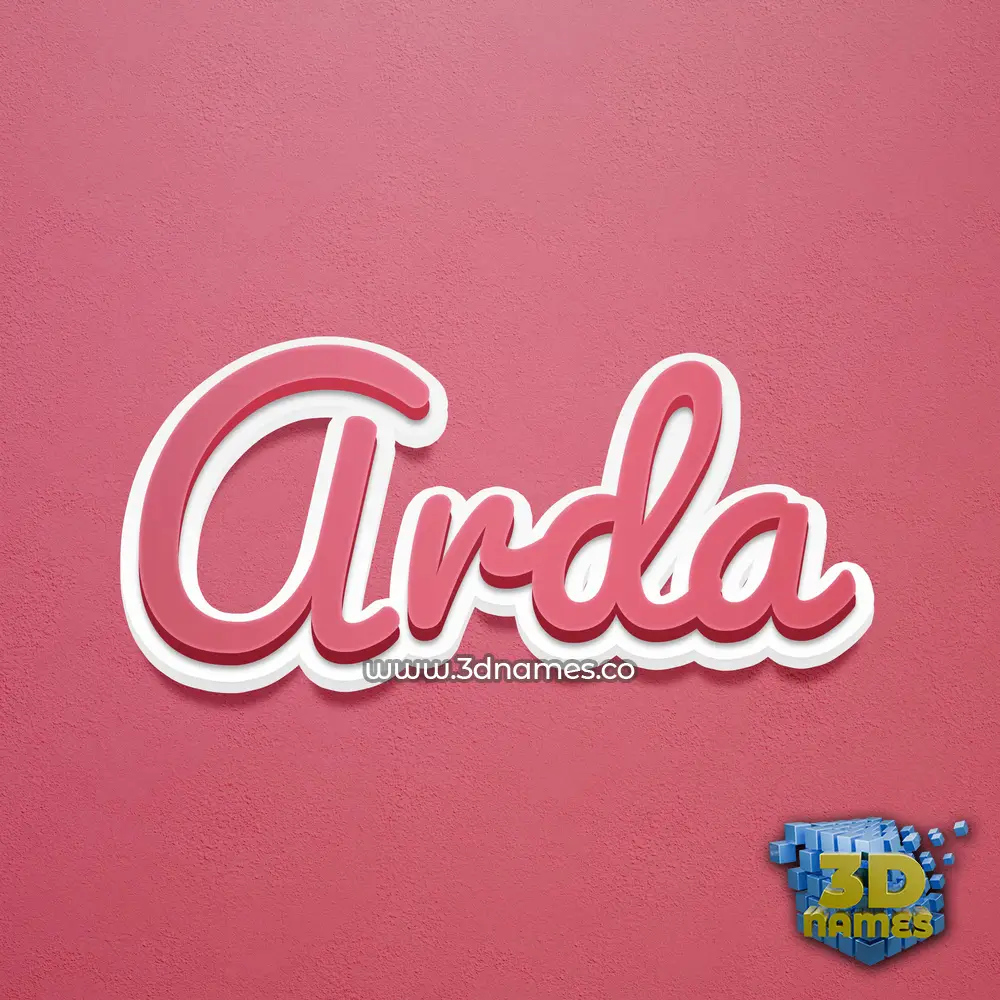 arda in Red Scribble style - 3D name wallpaper arda in Red Scribble style - 3D name wallpaper