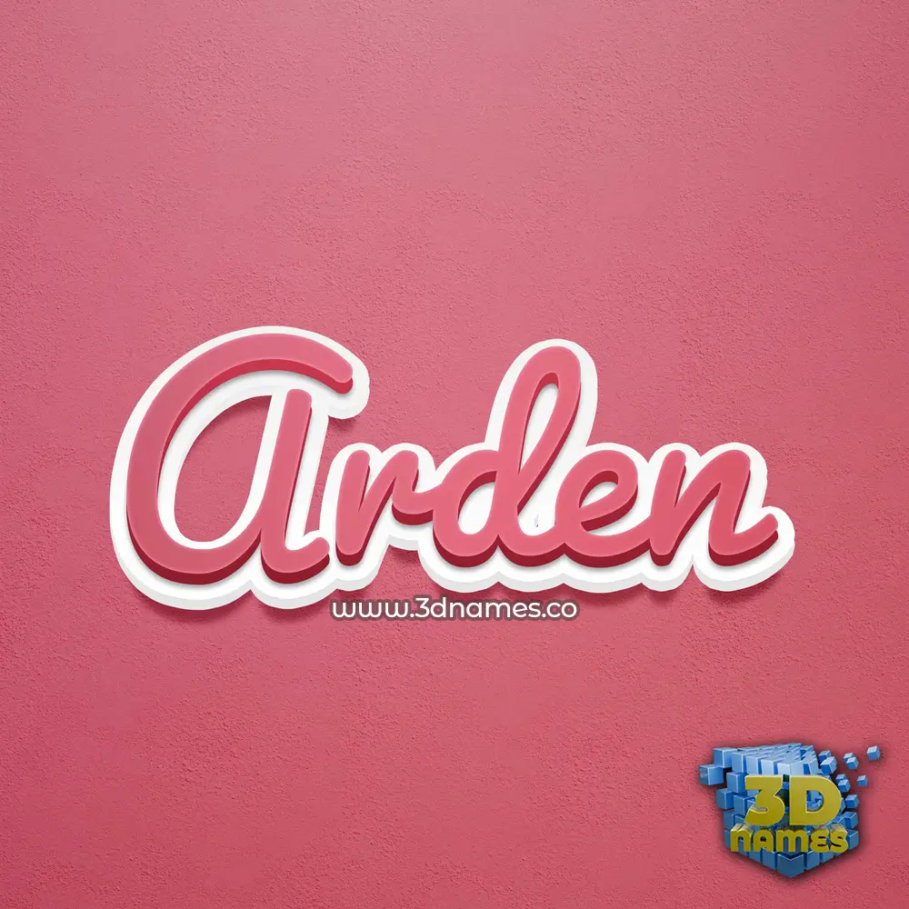 arden in Red Scribble style - 3D name wallpaper arden in Red Scribble style - 3D name wallpaper