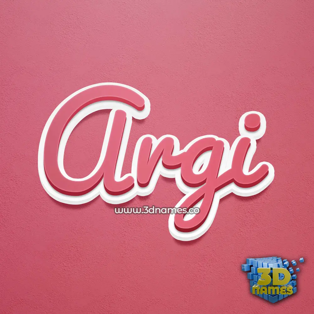 argi in Red Scribble style - 3D name wallpaper argi in Red Scribble style - 3D name wallpaper
