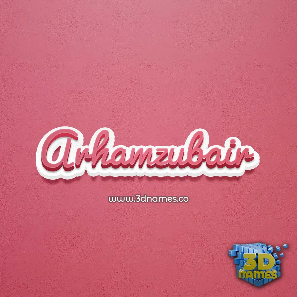 arhamzubair in Red Scribble style - 3D name wallpaper arhamzubair in Red Scribble style - 3D name wallpaper