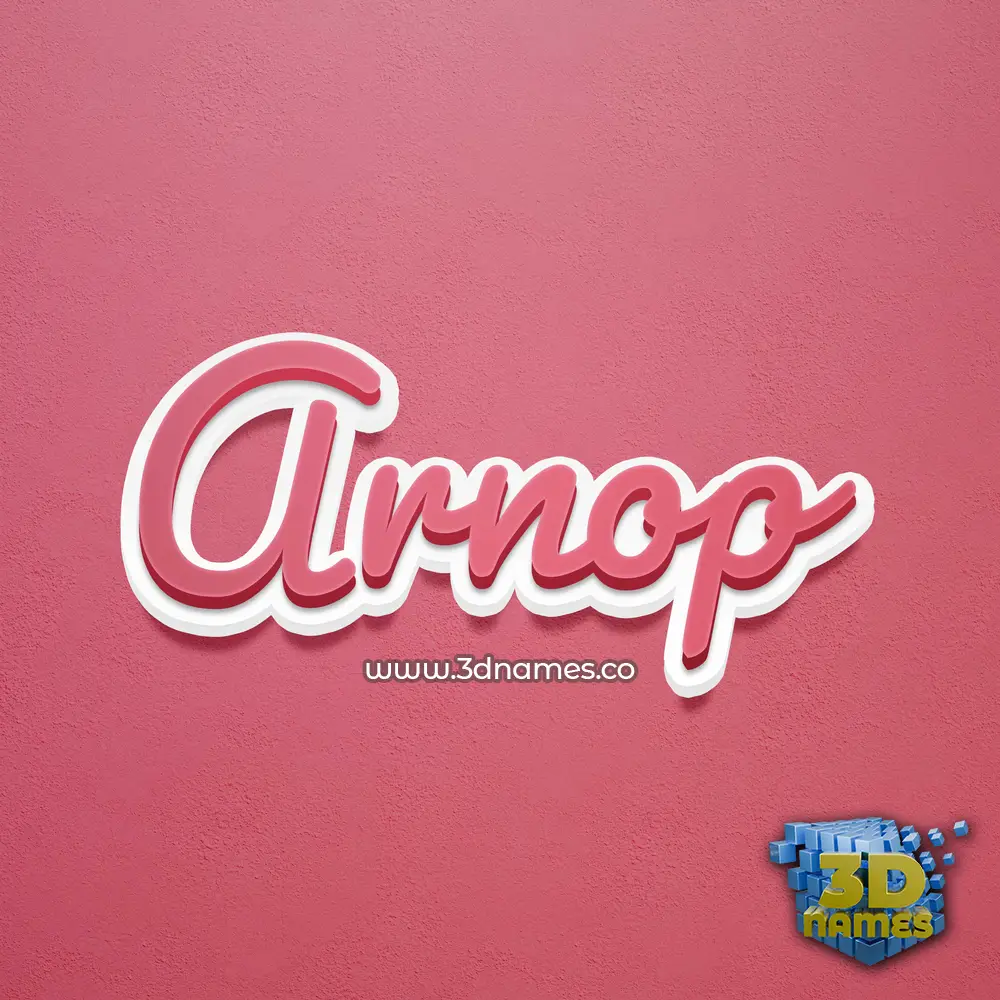 arnop in Red Scribble style - 3D name wallpaper arnop in Red Scribble style - 3D name wallpaper