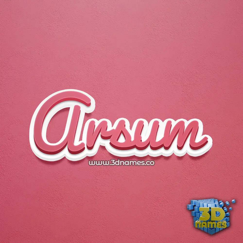arsum in Red Scribble style - 3D name wallpaper arsum in Red Scribble style - 3D name wallpaper