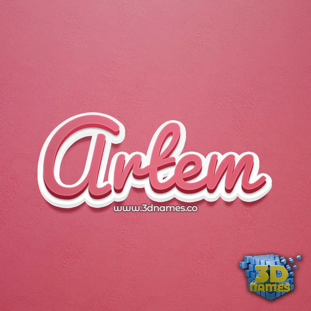 artem in Red Scribble style - 3D name wallpaper artem in Red Scribble style - 3D name wallpaper