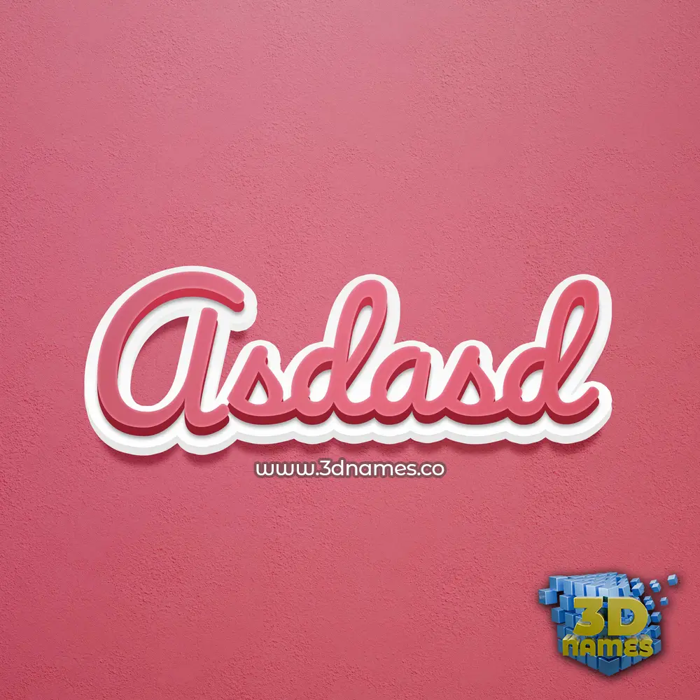 asdasd in Red Scribble style - 3D name wallpaper asdasd in Red Scribble style - 3D name wallpaper