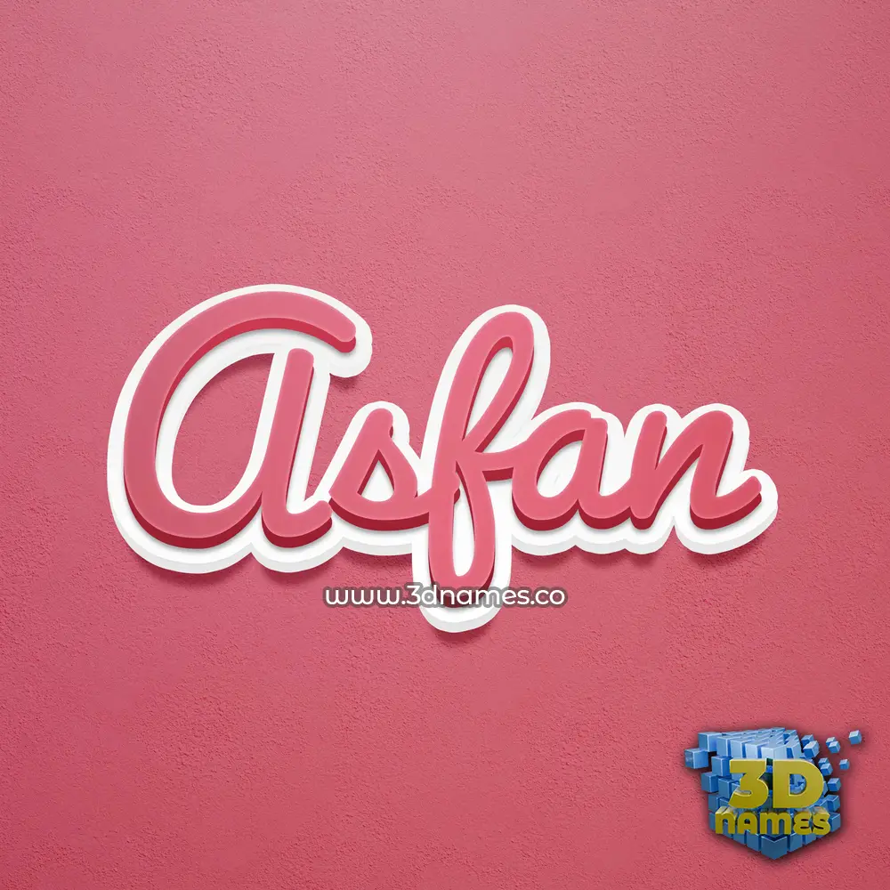 asfan in Red Scribble style - 3D name wallpaper asfan in Red Scribble style - 3D name wallpaper