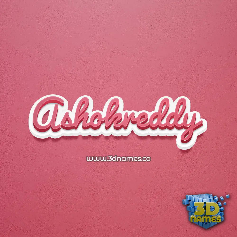 ashokreddy in Red Scribble style - 3D name wallpaper ashokreddy in Red Scribble style - 3D name wallpaper
