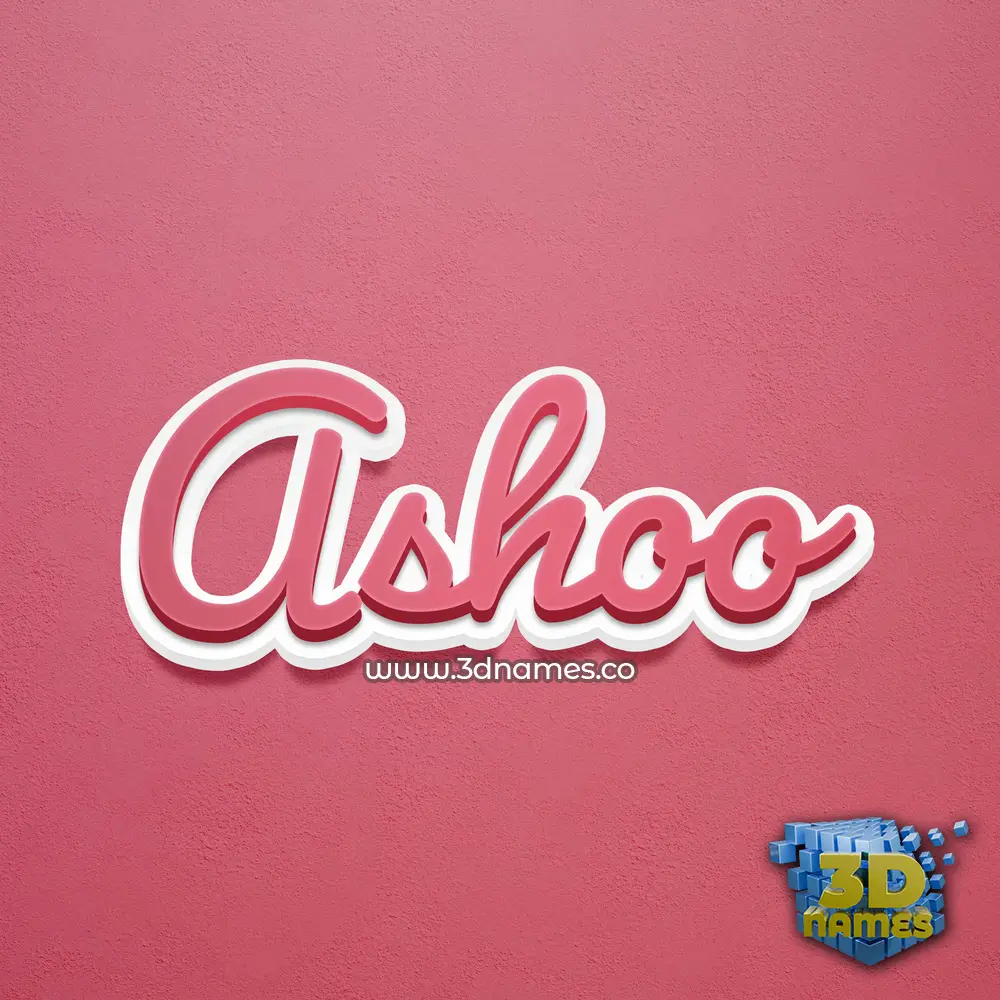 ashoo in Red Scribble style - 3D name wallpaper ashoo in Red Scribble style - 3D name wallpaper