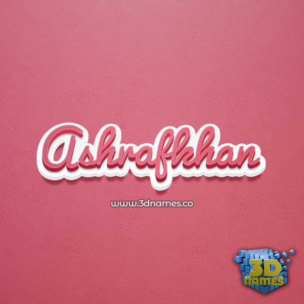 ashrafkhan in Red Scribble style - 3D name wallpaper ashrafkhan in Red Scribble style - 3D name wallpaper