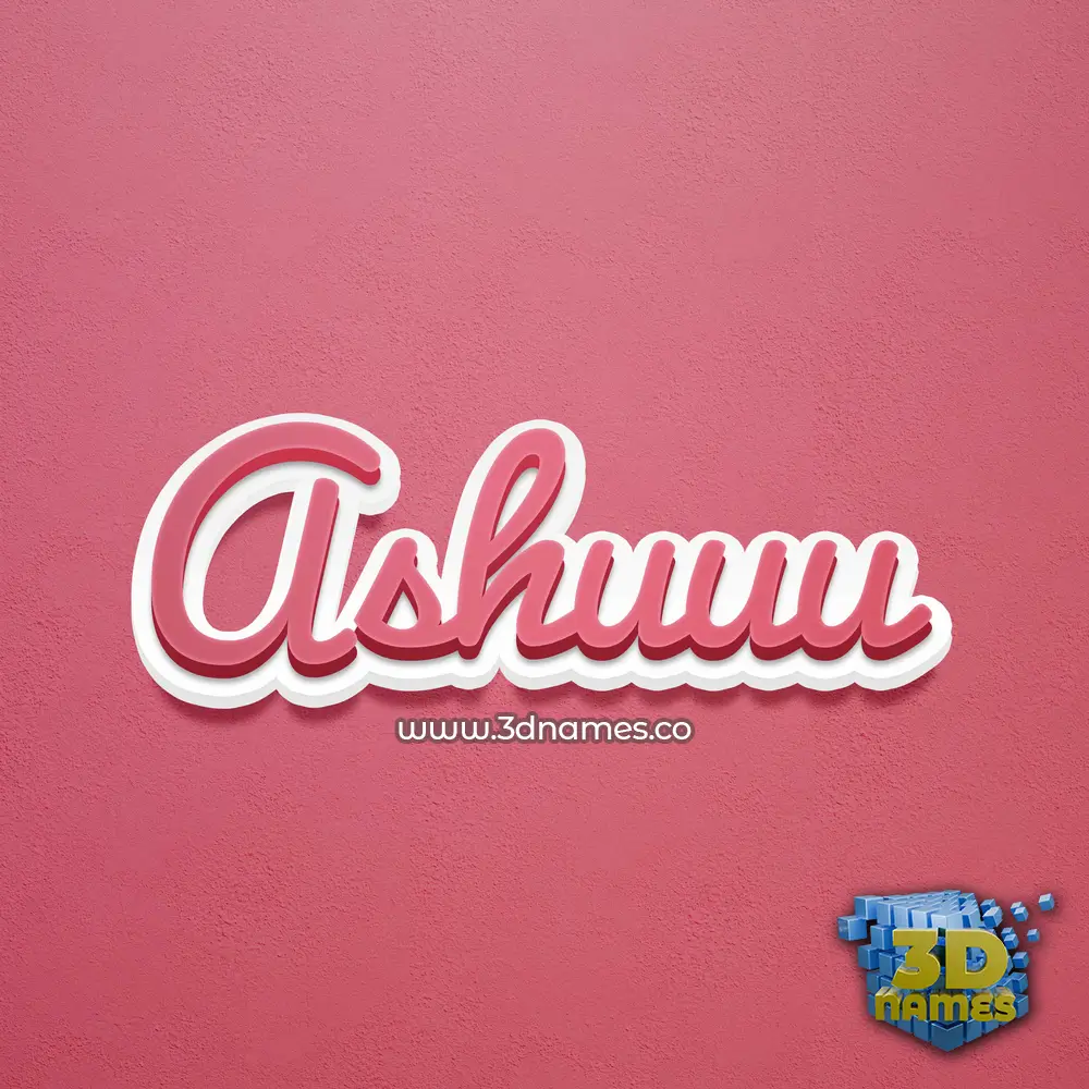 ashuuu in Red Scribble style - 3D name wallpaper ashuuu in Red Scribble style - 3D name wallpaper