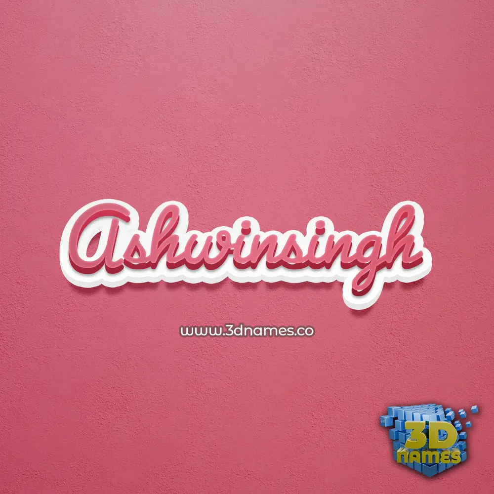 ashwinsingh in Red Scribble style - 3D name wallpaper ashwinsingh in Red Scribble style - 3D name wallpaper