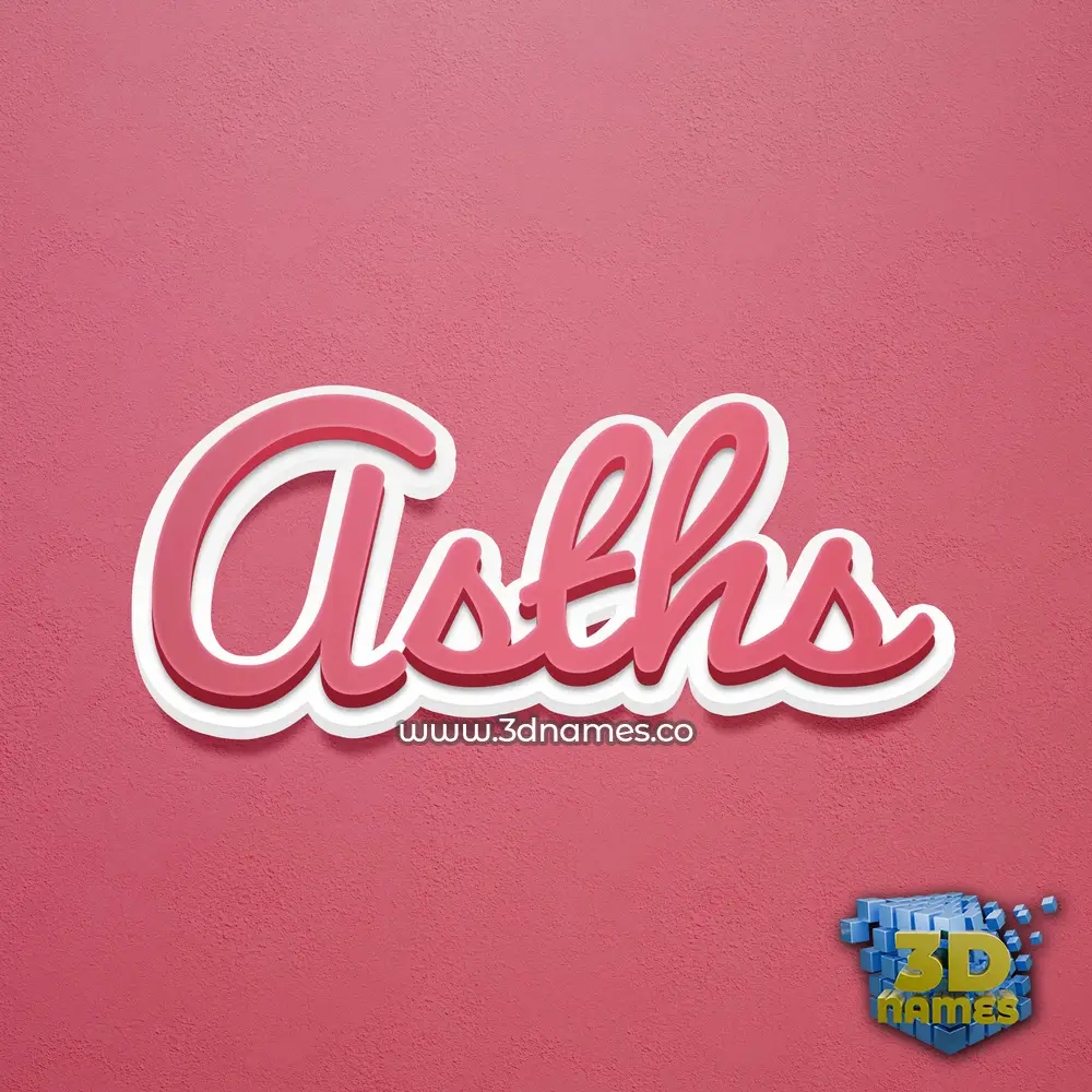 asths in Red Scribble style - 3D name wallpaper asths in Red Scribble style - 3D name wallpaper