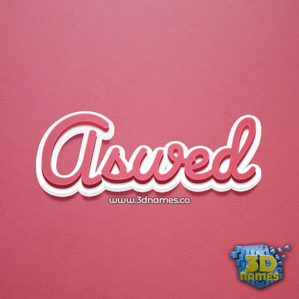 aswed in Red Scribble style - 3D name wallpaper aswed in Red Scribble style - 3D name wallpaper