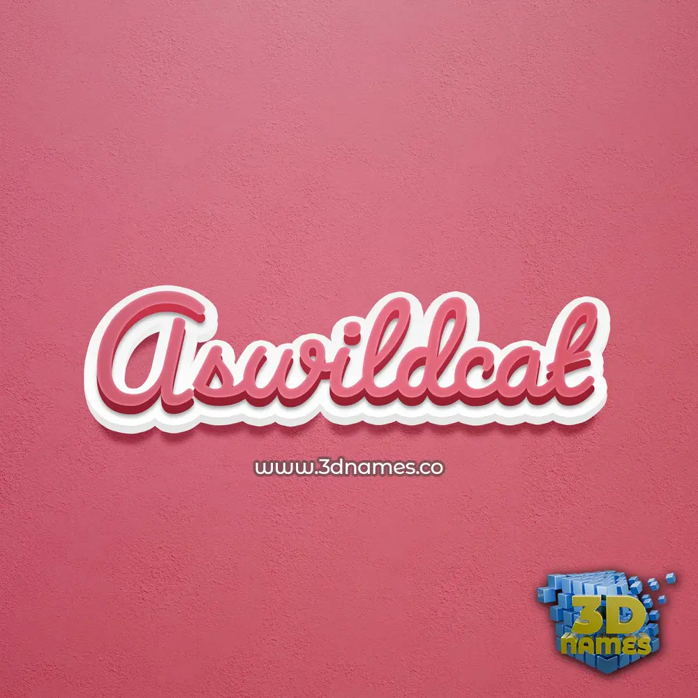 aswildcat in Red Scribble style - 3D name wallpaper aswildcat in Red Scribble style - 3D name wallpaper