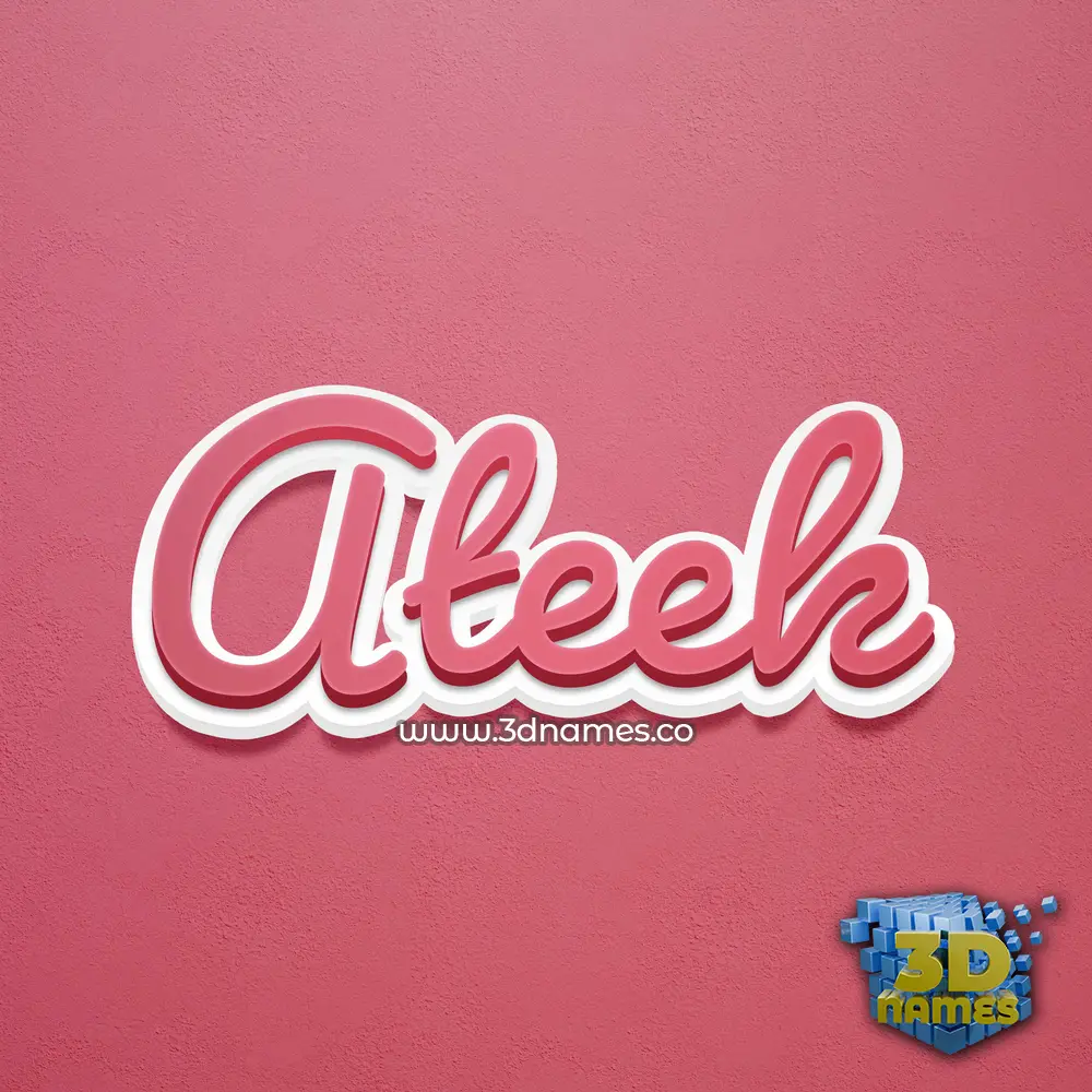 ateek in Red Scribble style - 3D name wallpaper ateek in Red Scribble style - 3D name wallpaper