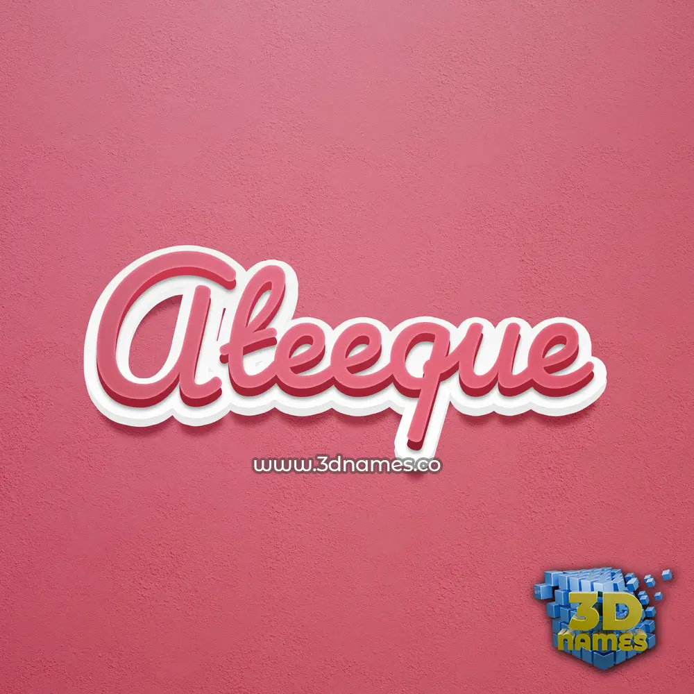 ateeque in Red Scribble style - 3D name wallpaper ateeque in Red Scribble style - 3D name wallpaper