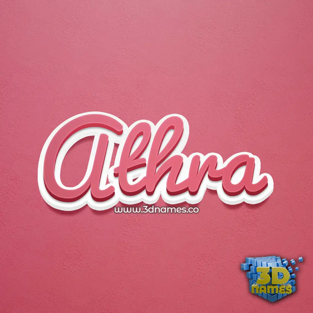 athra in Red Scribble style - 3D name wallpaper athra in Red Scribble style - 3D name wallpaper