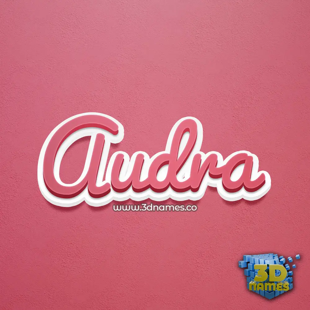 audra in Red Scribble style - 3D name wallpaper audra in Red Scribble style - 3D name wallpaper
