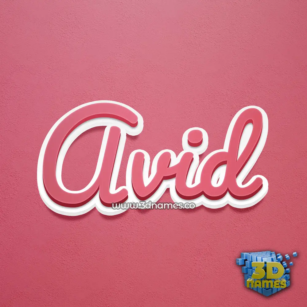 avid in Red Scribble style - 3D name wallpaper avid in Red Scribble style - 3D name wallpaper