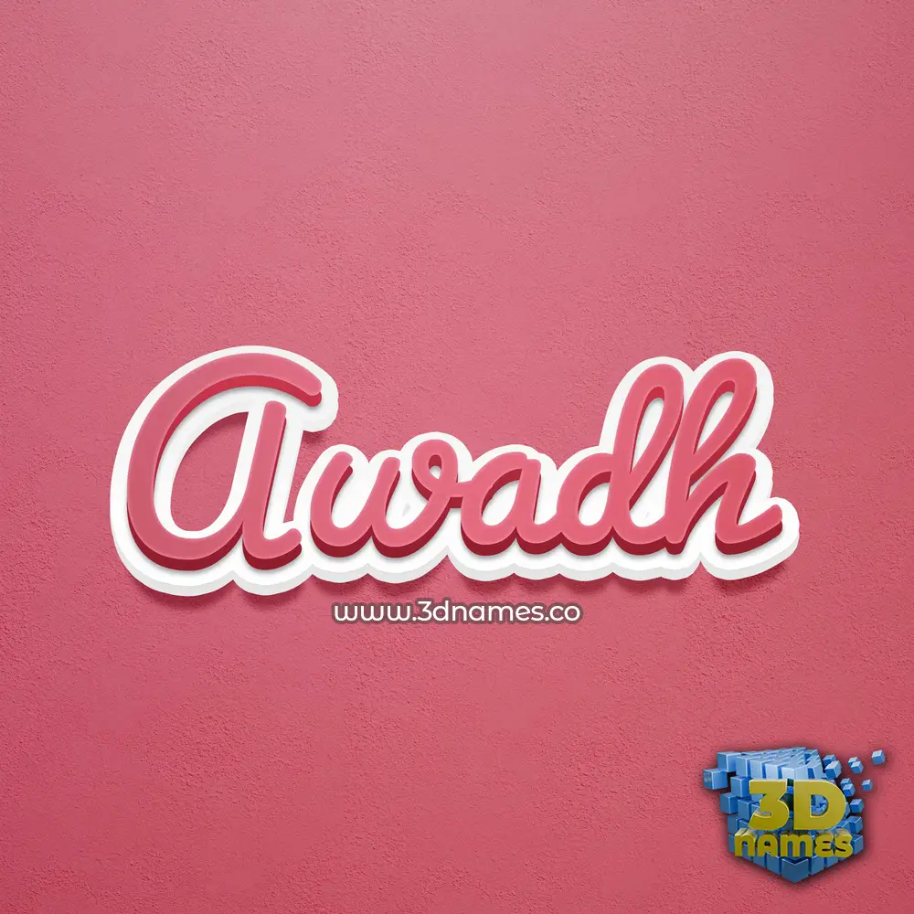 awadh in Red Scribble style - 3D name wallpaper awadh in Red Scribble style - 3D name wallpaper