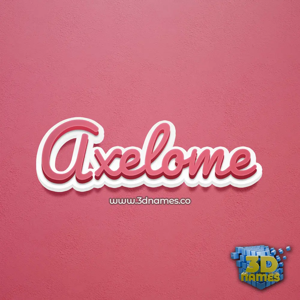 axelome in Red Scribble style - 3D name wallpaper axelome in Red Scribble style - 3D name wallpaper