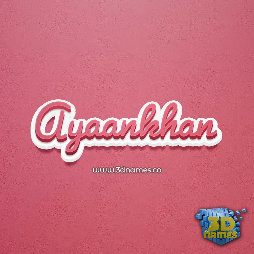 ayaankhan in Red Scribble style - 3D name wallpaper ayaankhan in Red Scribble style - 3D name wallpaper