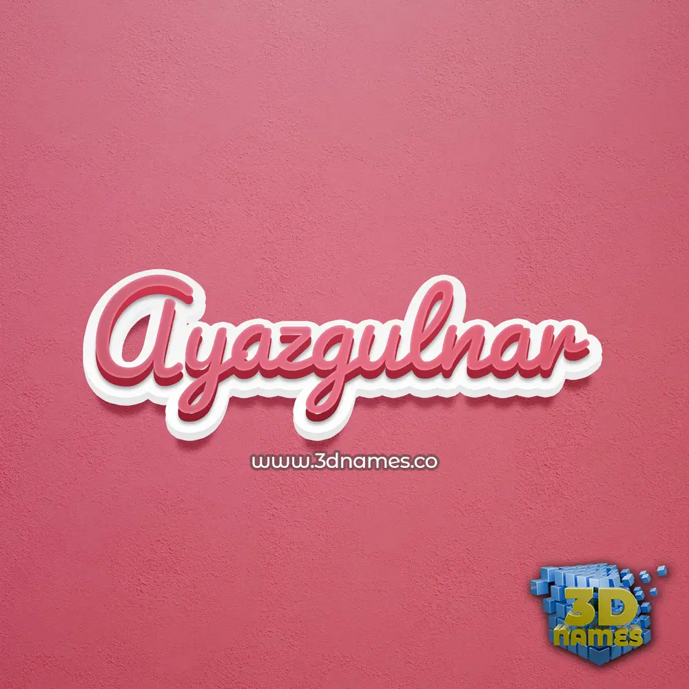 ayazgulnar in Red Scribble style - 3D name wallpaper ayazgulnar in Red Scribble style - 3D name wallpaper