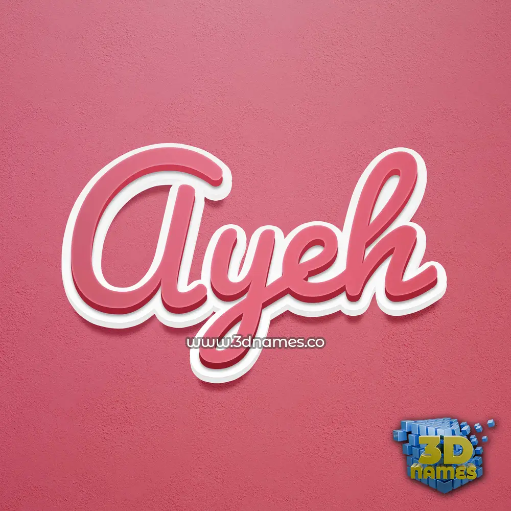 ayeh in Red Scribble style - 3D name wallpaper ayeh in Red Scribble style - 3D name wallpaper