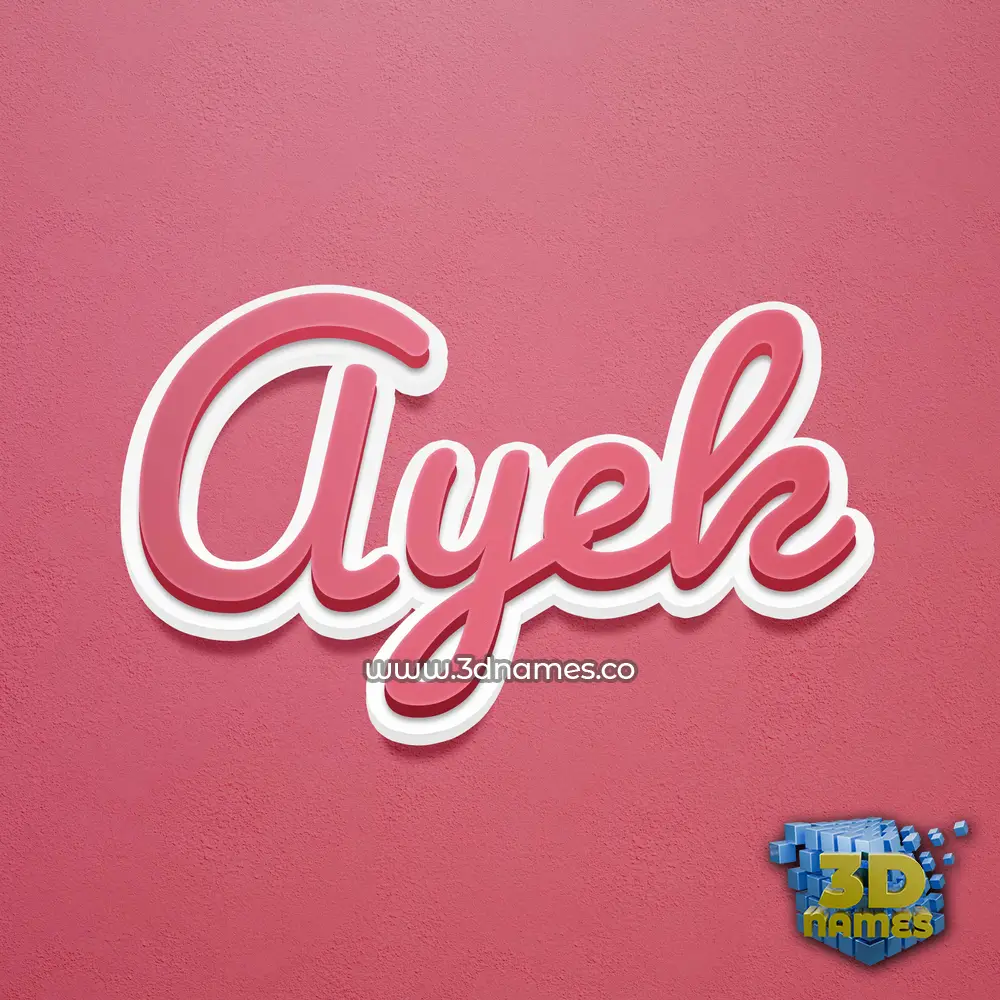 ayek in Red Scribble style - 3D name wallpaper ayek in Red Scribble style - 3D name wallpaper
