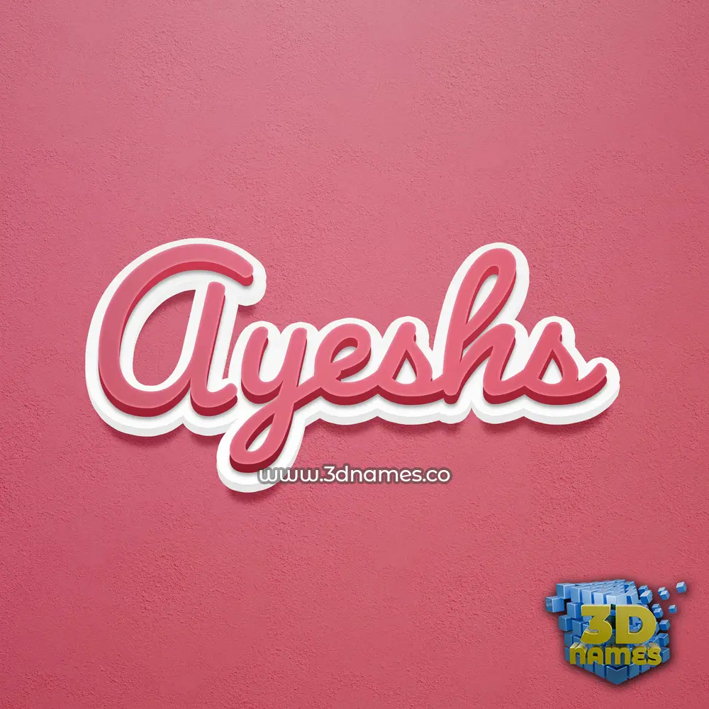 ayeshs in Red Scribble style - 3D name wallpaper ayeshs in Red Scribble style - 3D name wallpaper