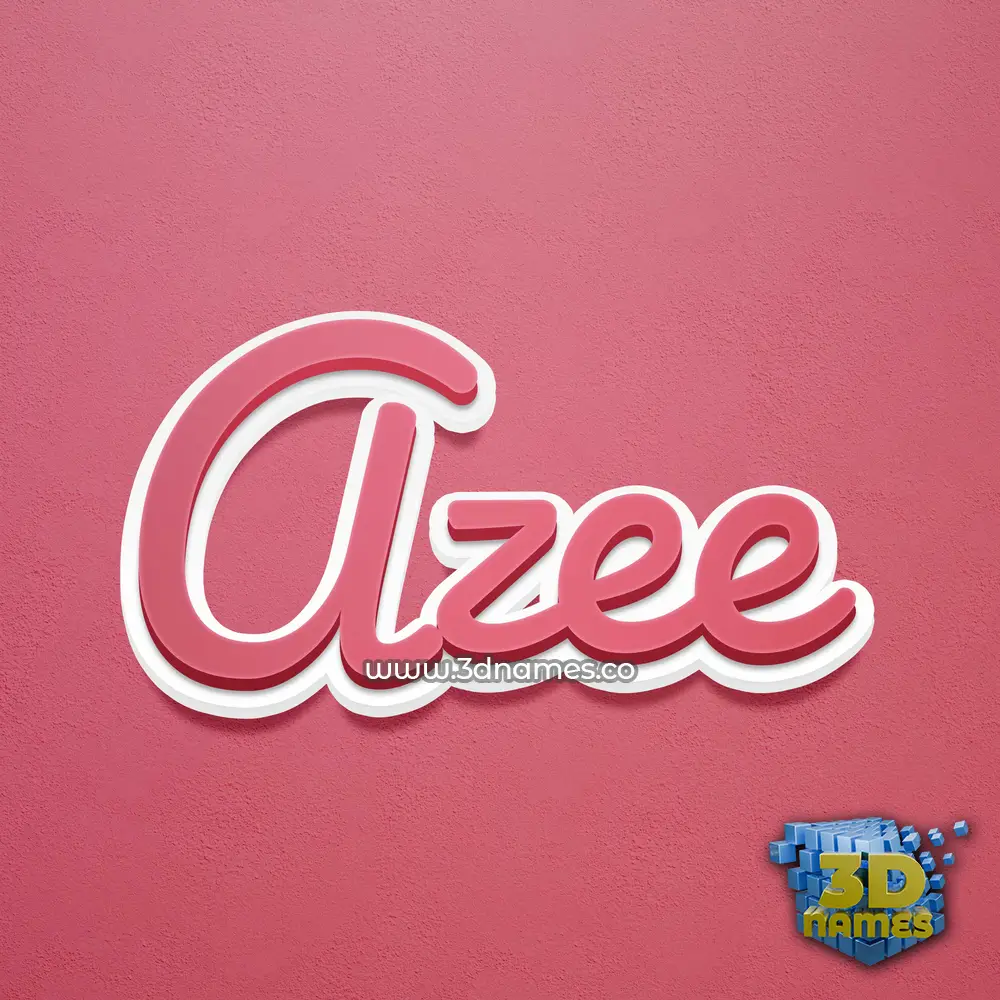 azee in Red Scribble style - 3D name wallpaper azee in Red Scribble style - 3D name wallpaper