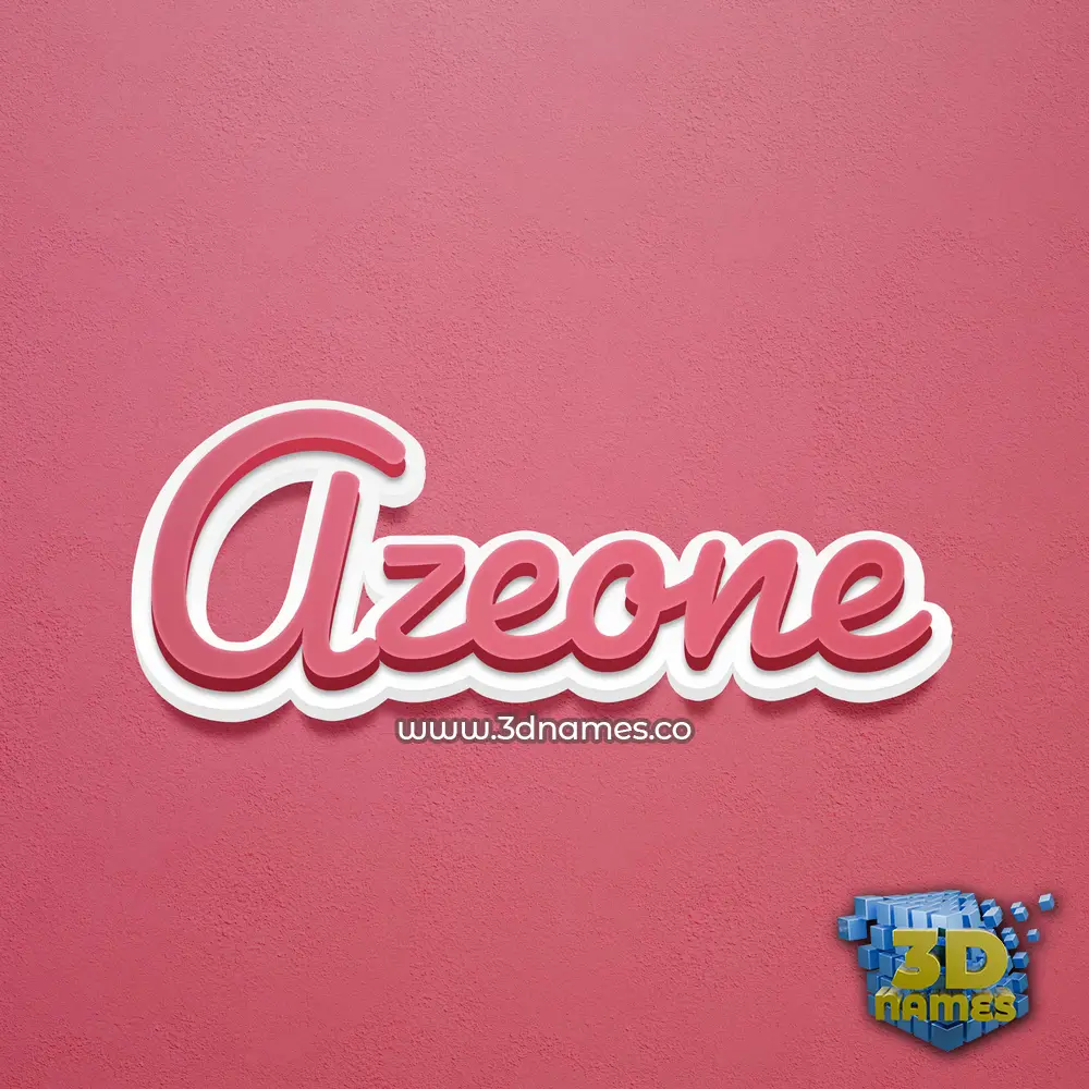 azeone in Red Scribble style - 3D name wallpaper azeone in Red Scribble style - 3D name wallpaper