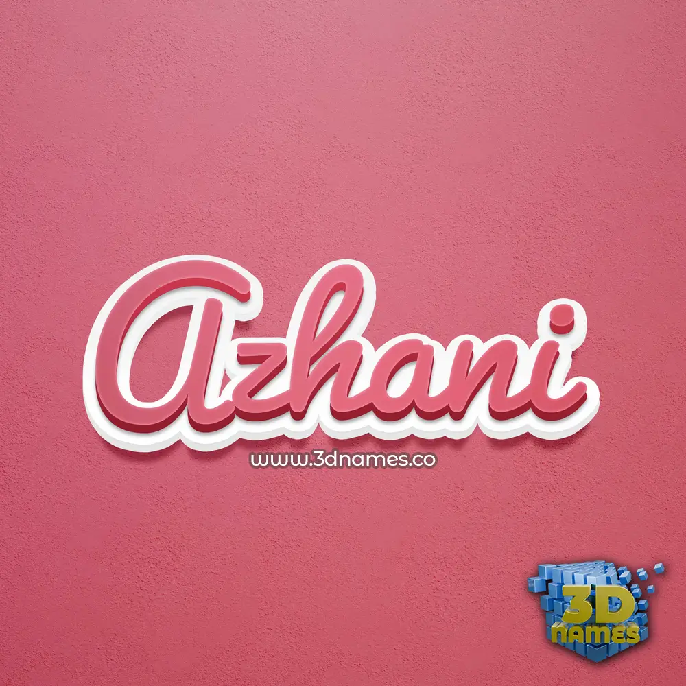 azhani in Red Scribble style - 3D name wallpaper azhani in Red Scribble style - 3D name wallpaper