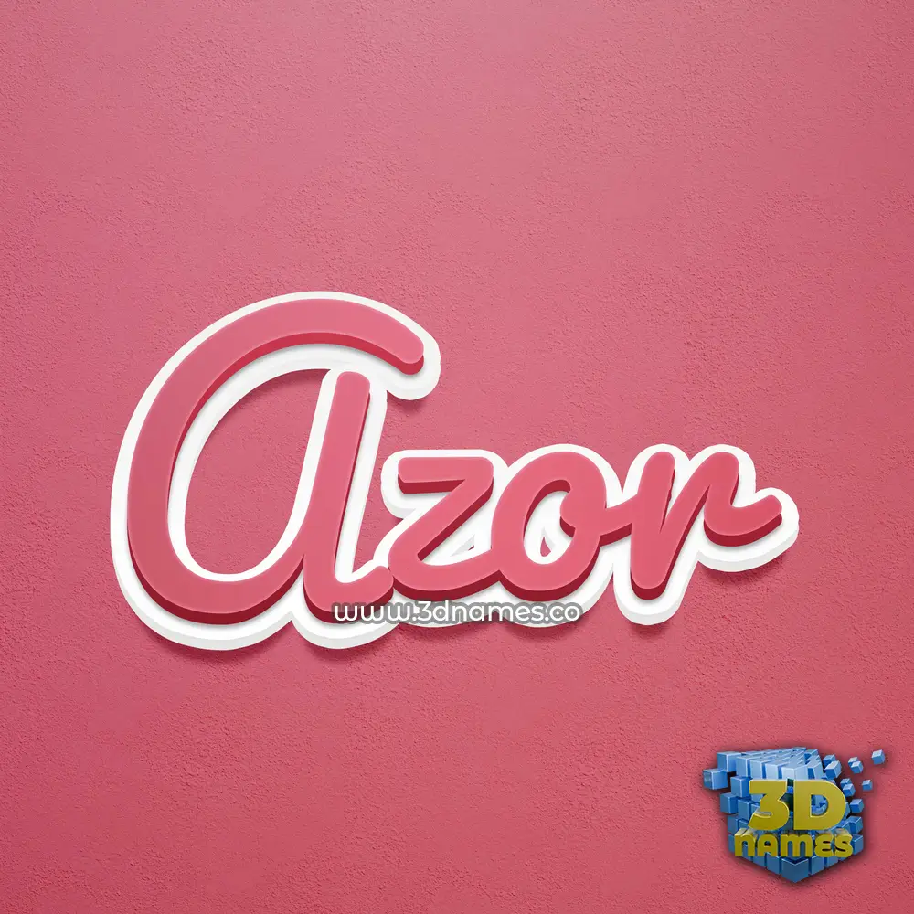 azor in Red Scribble style - 3D name wallpaper azor in Red Scribble style - 3D name wallpaper