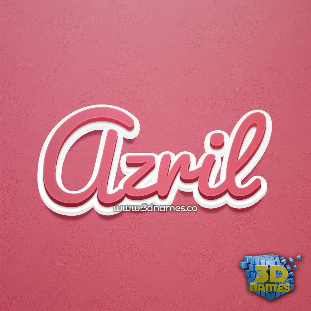 azril in Red Scribble style - 3D name wallpaper azril in Red Scribble style - 3D name wallpaper