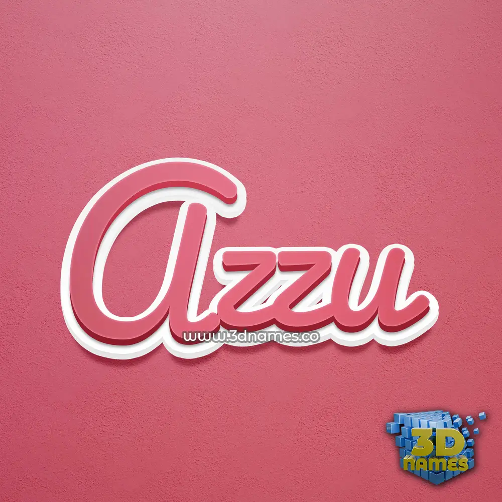 azzu in Red Scribble style - 3D name wallpaper azzu in Red Scribble style - 3D name wallpaper