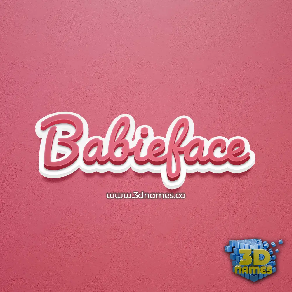 babieface in Red Scribble style - 3D name wallpaper babieface in Red Scribble style - 3D name wallpaper