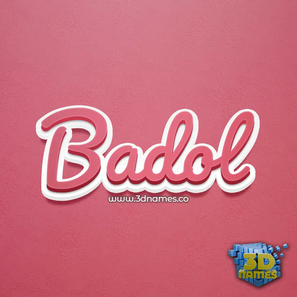 badol in Red Scribble style - 3D name wallpaper badol in Red Scribble style - 3D name wallpaper