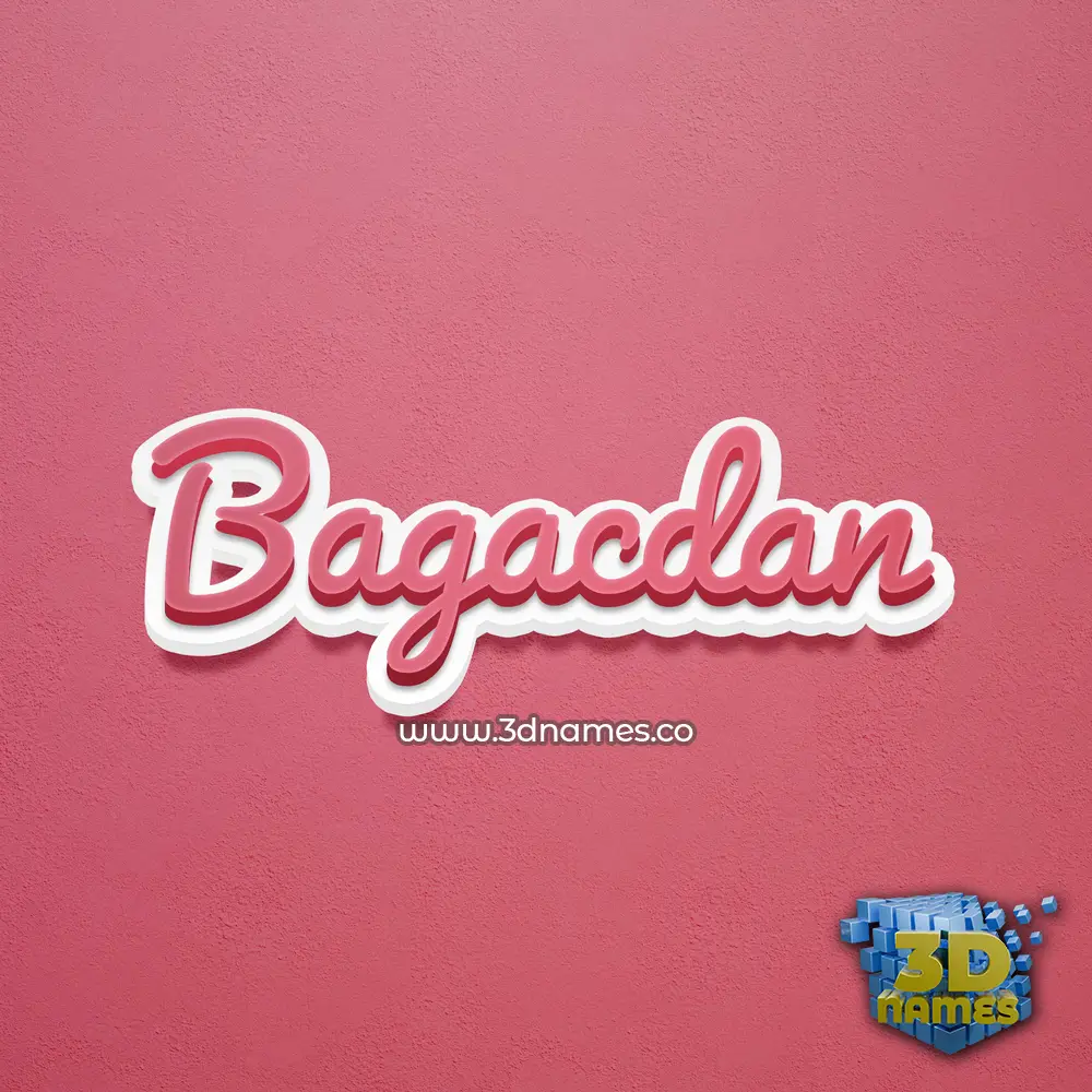 bagacdan in Red Scribble style - 3D name wallpaper bagacdan in Red Scribble style - 3D name wallpaper
