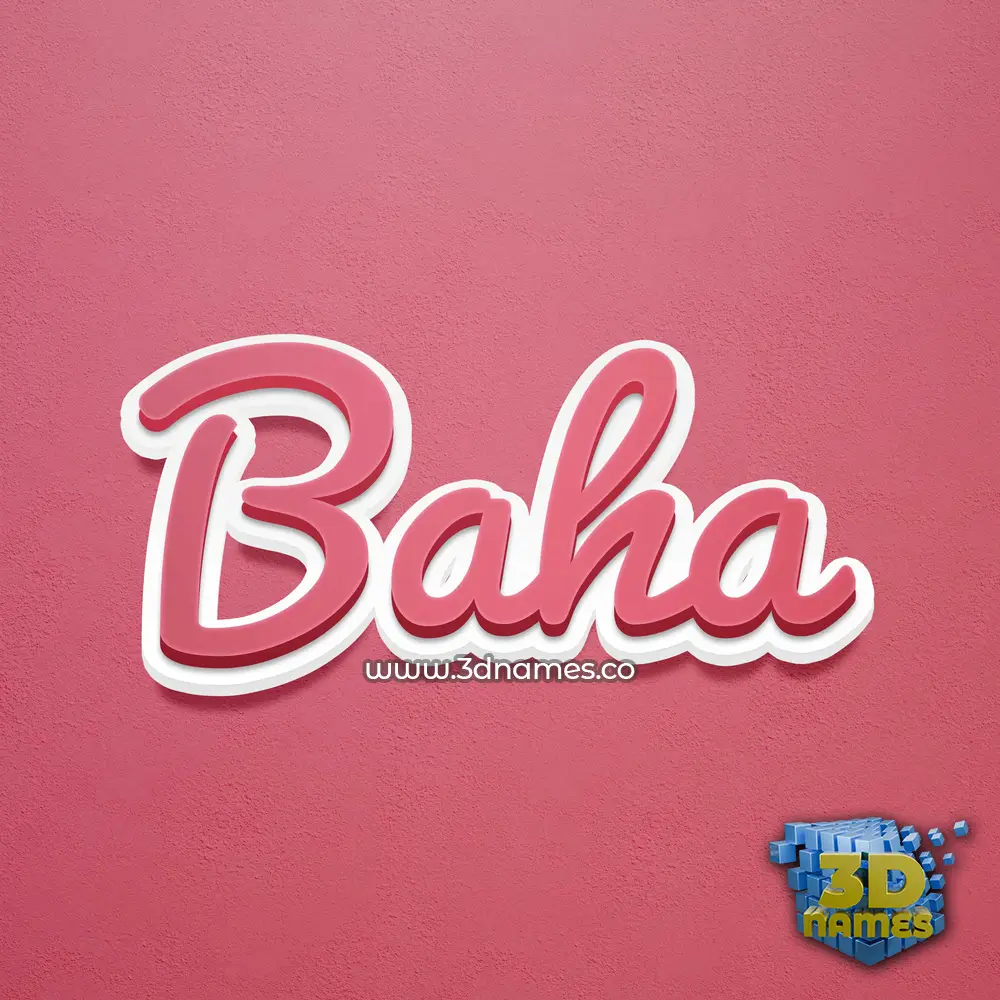 baha in Red Scribble style - 3D name wallpaper baha in Red Scribble style - 3D name wallpaper