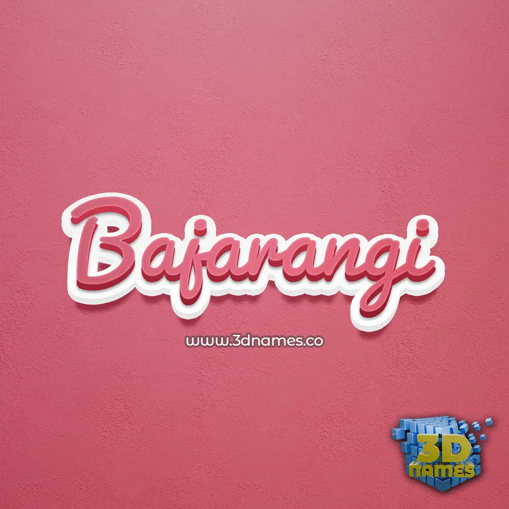 bajarangi in Red Scribble style - 3D name wallpaper bajarangi in Red Scribble style - 3D name wallpaper