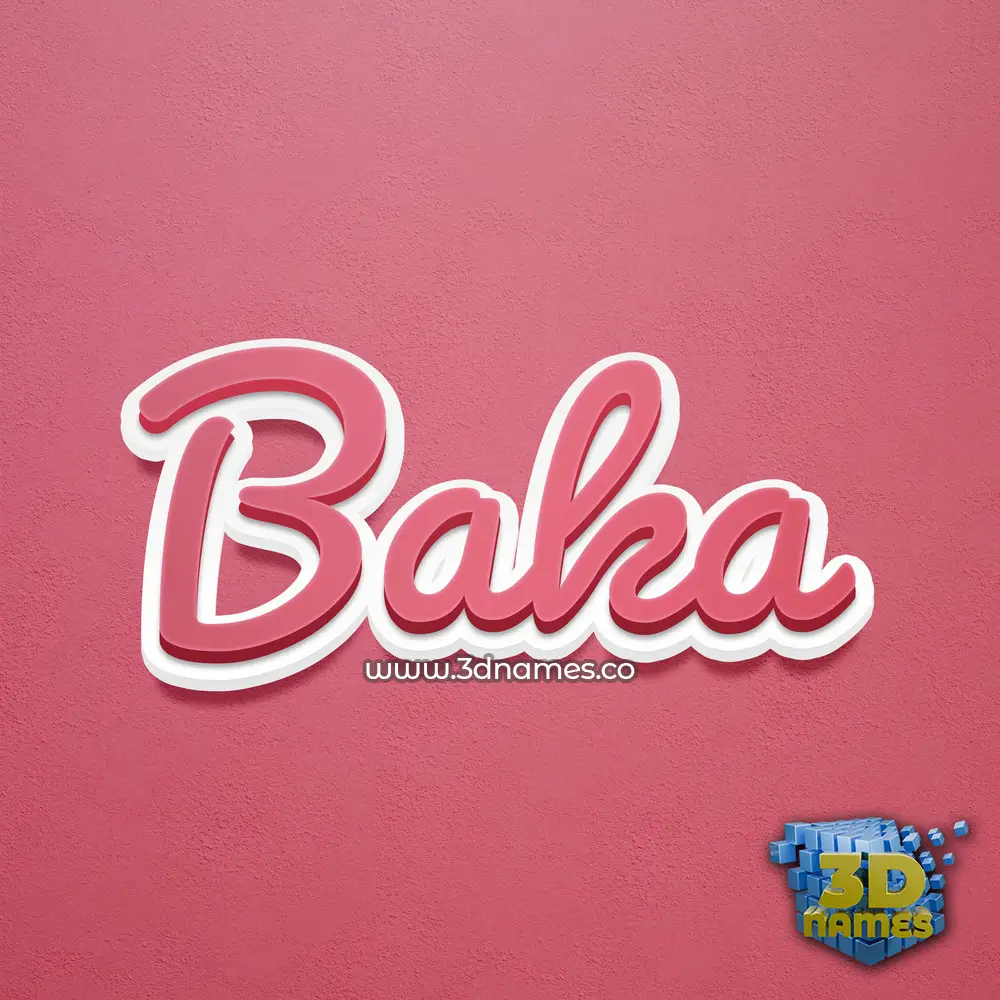 baka in Red Scribble style - 3D name wallpaper baka in Red Scribble style - 3D name wallpaper