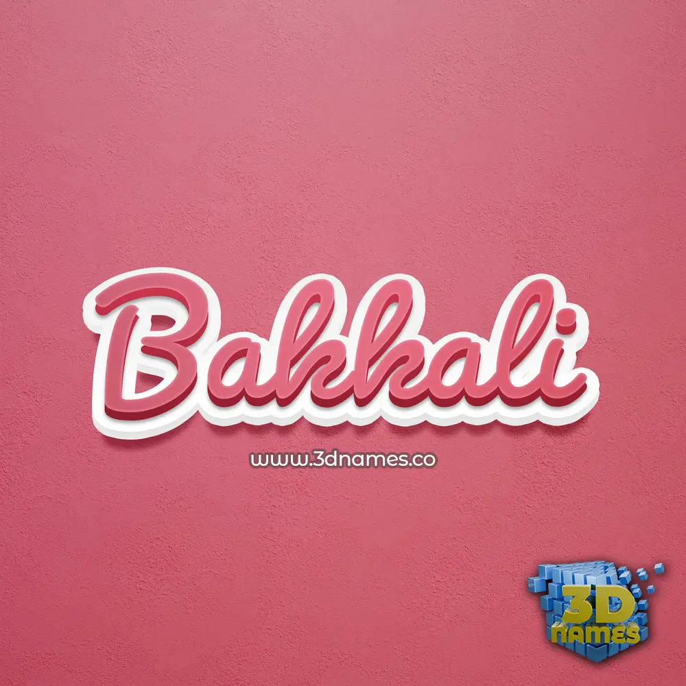 bakkali in Red Scribble style - 3D name wallpaper bakkali in Red Scribble style - 3D name wallpaper