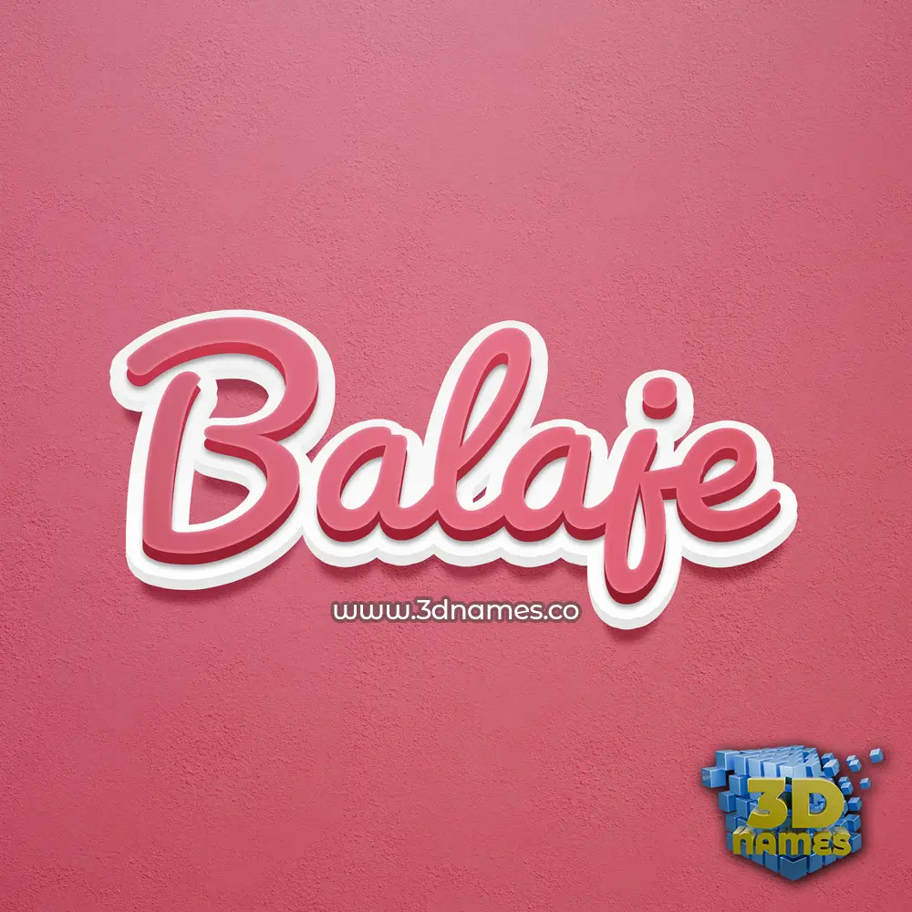 balaje in Red Scribble style - 3D name wallpaper balaje in Red Scribble style - 3D name wallpaper