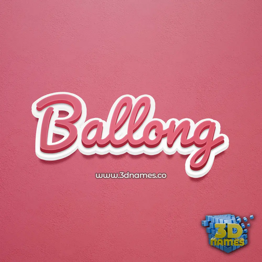 ballong in Red Scribble style - 3D name wallpaper ballong in Red Scribble style - 3D name wallpaper