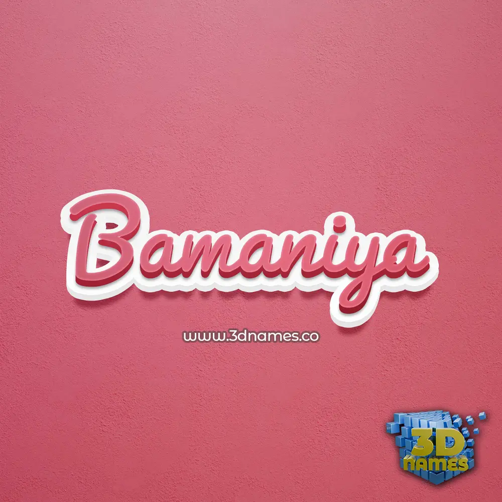bamaniya in Red Scribble style - 3D name wallpaper bamaniya in Red Scribble style - 3D name wallpaper